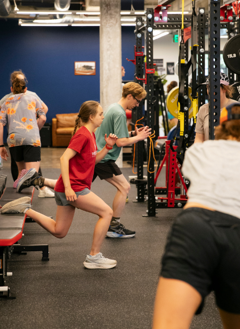 youth athlete single leg squat
